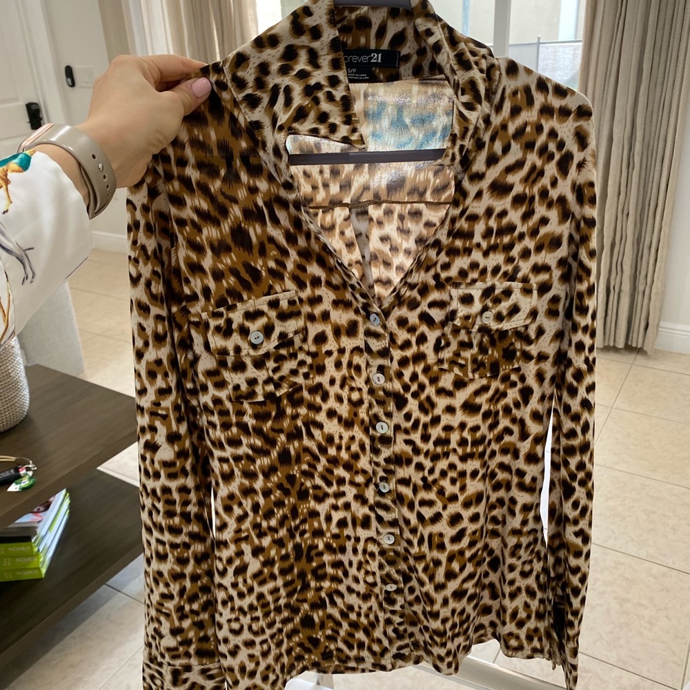 Animal print blouse